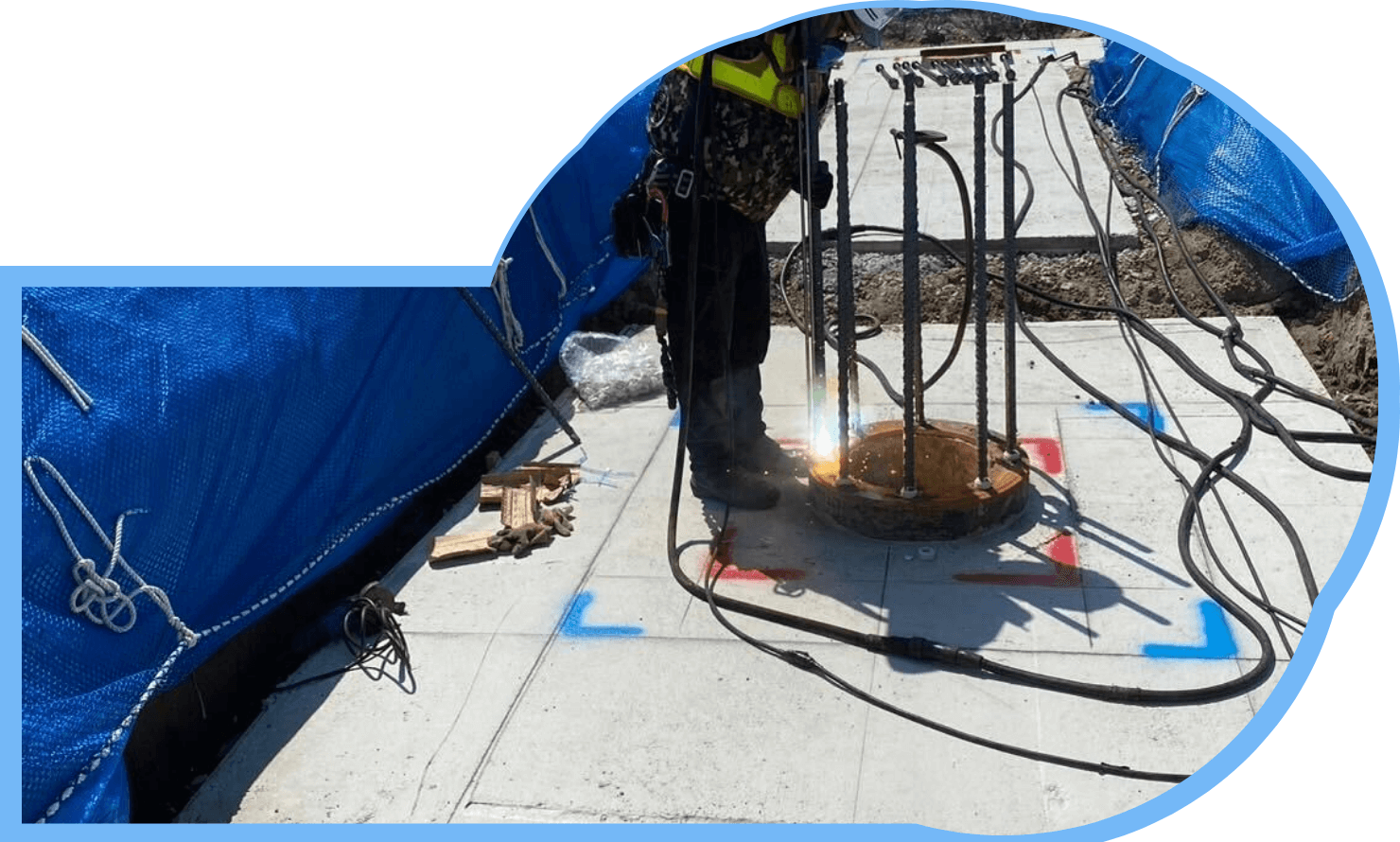 杭頭補強筋溶接